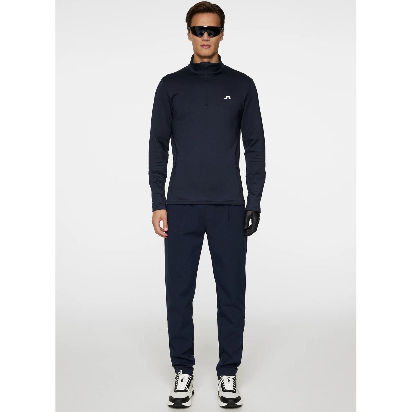 J.Lindeberg Aerial Quarter Zip Mid-Layer - JL Navy