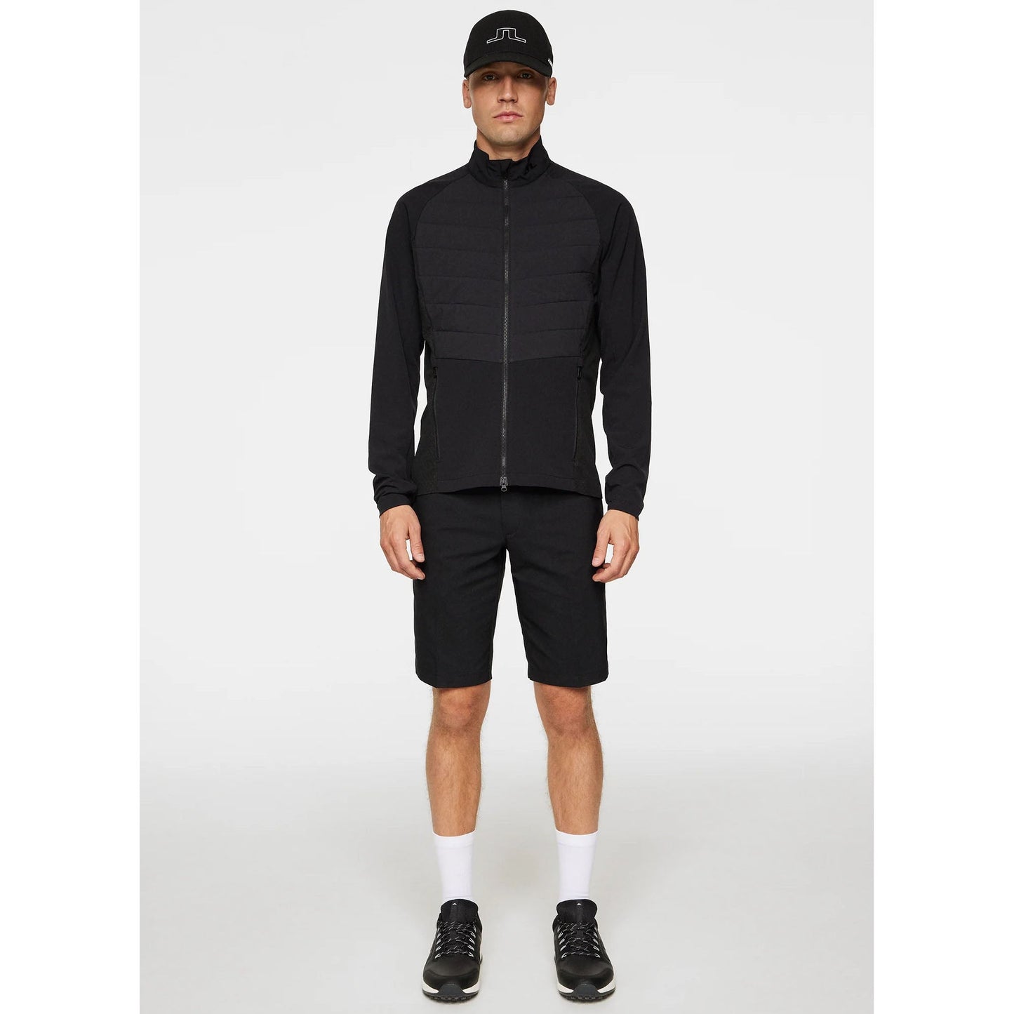 J.Lindeberg Tech Hybrid Softshell Golf Jacket - Black