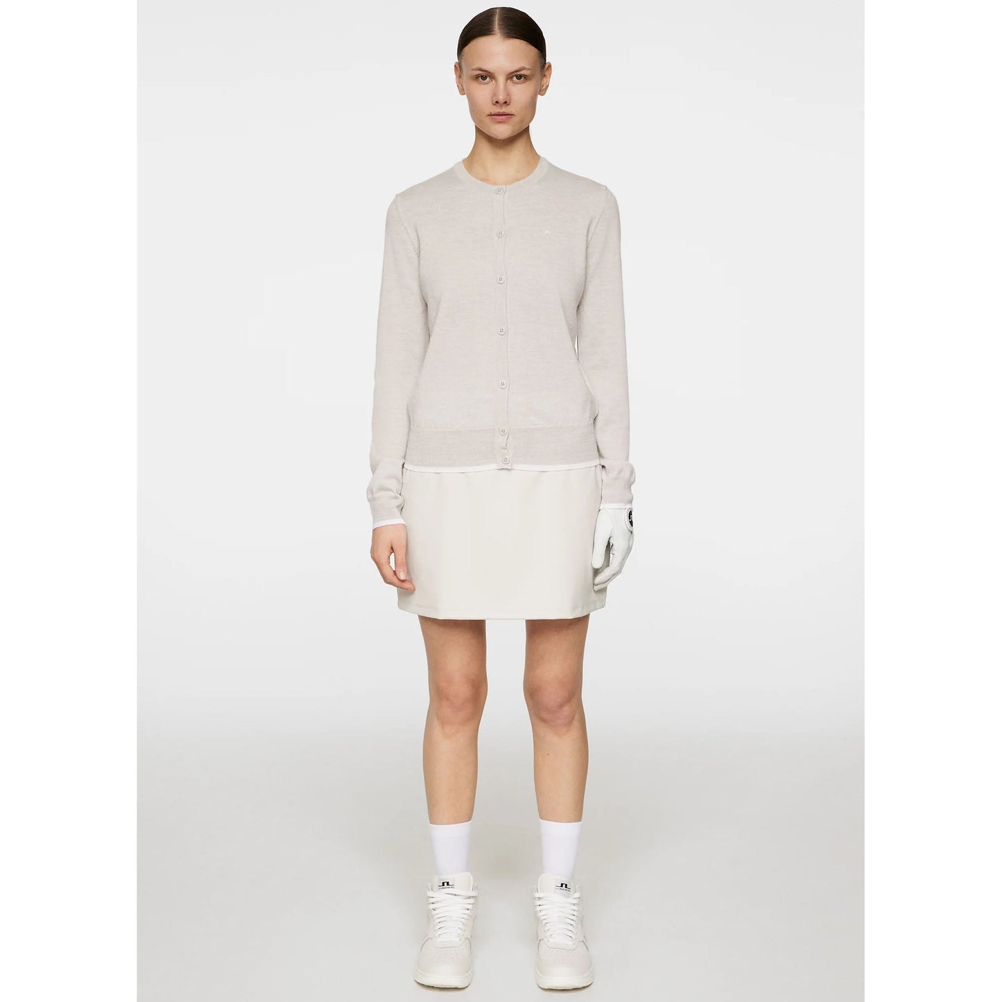 J.Lindeberg Women's Joanna Knitted Cardigan - Moonbeam