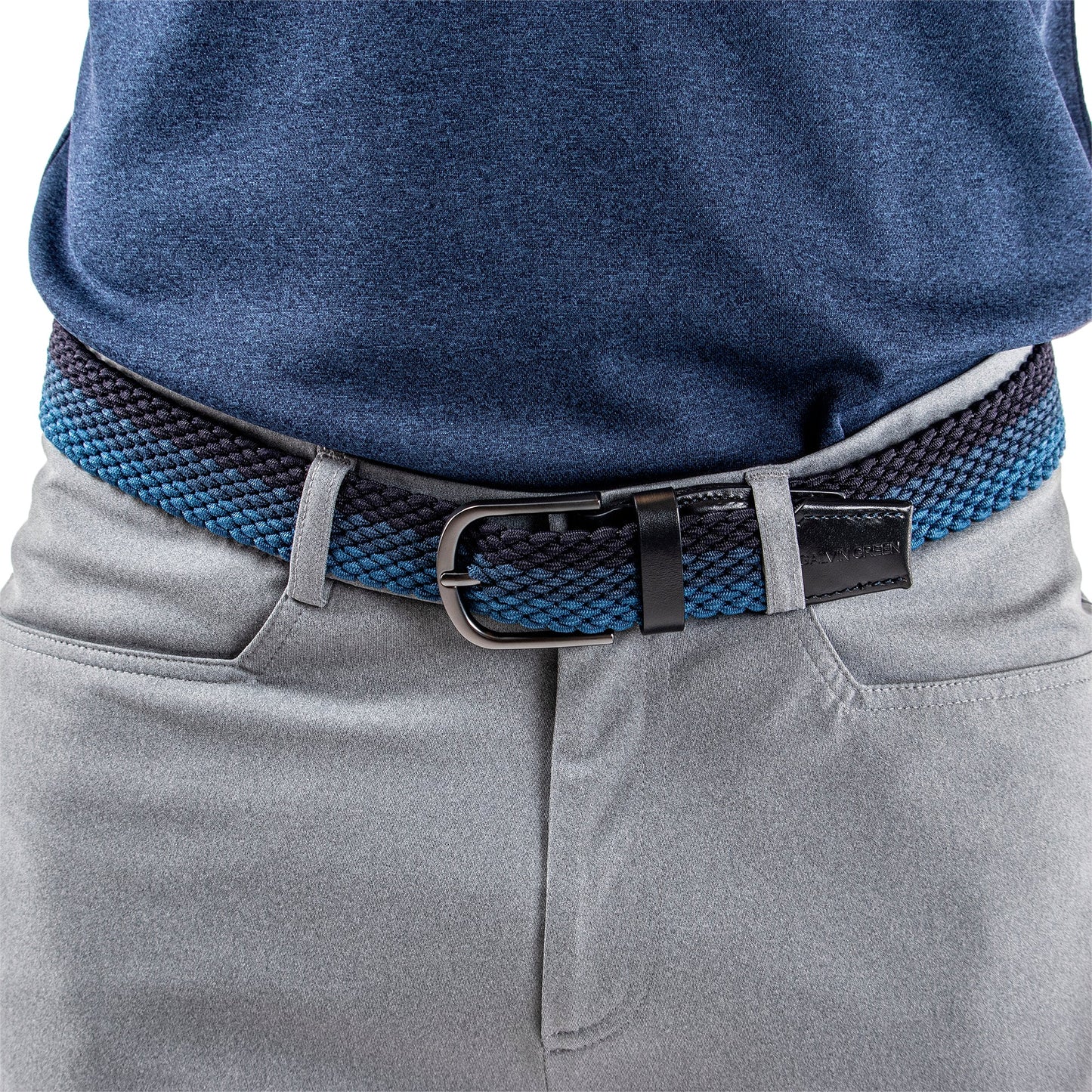 Galvin Green Will Belt - Navy/Ensign
Blue/Niagra Blue