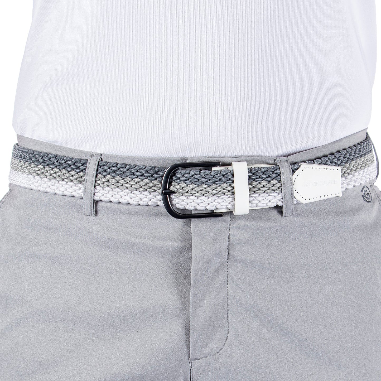 Galvin Green Will Belt - White/Cool
Grey/Sharkskin