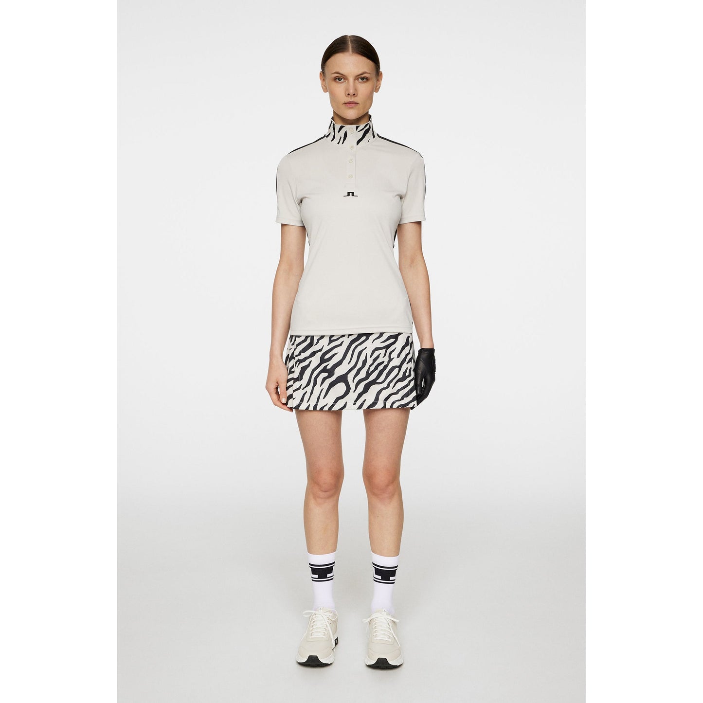 J.Lindeberg Women's Pip Golf Shirt - Moonbeam