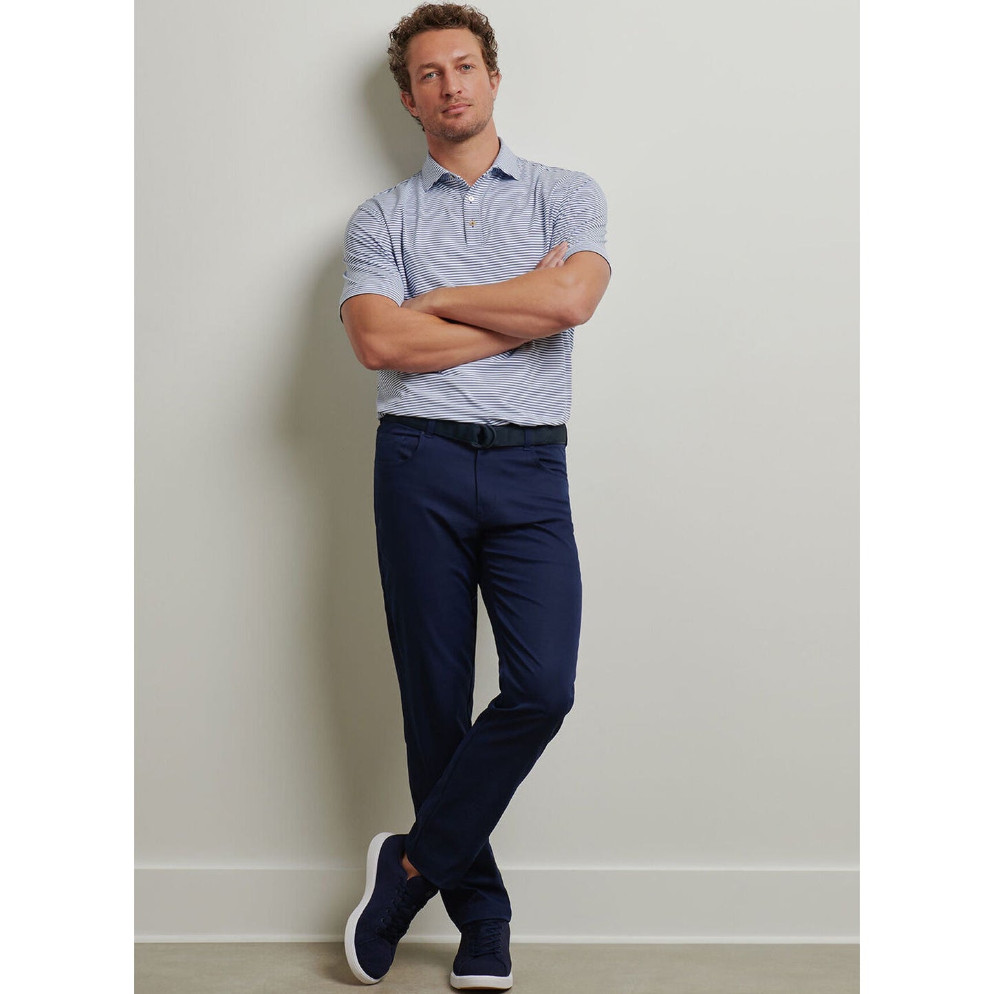 Peter Millar Performance 5 Pocket Golf Pants - Navy