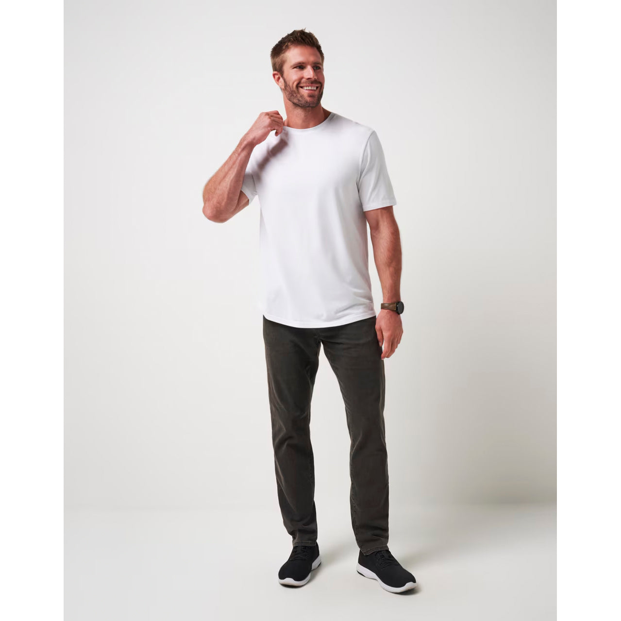 Travis Mathew Cloud Crew Golf Tee - White