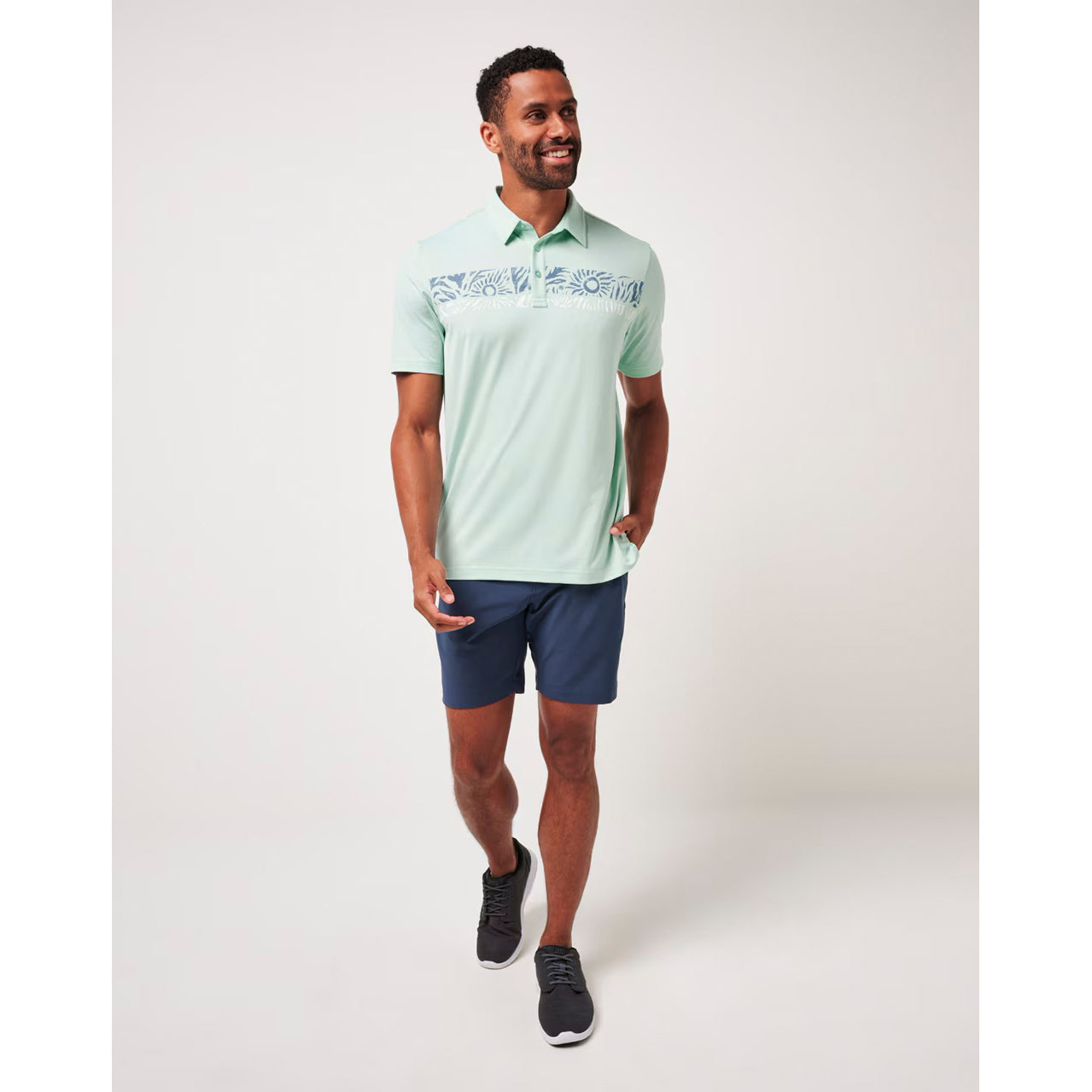Travis Mathew Salt Rock Golf Polo Shirt - Eggshell Blue