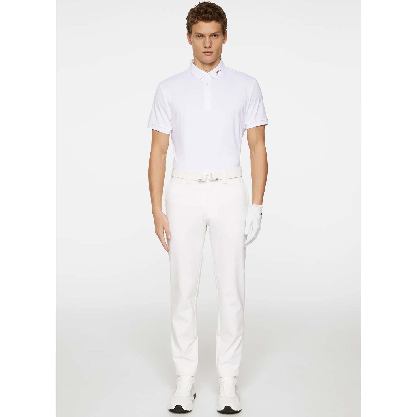 J.Lindeberg KV Polo Golf Shirt - White