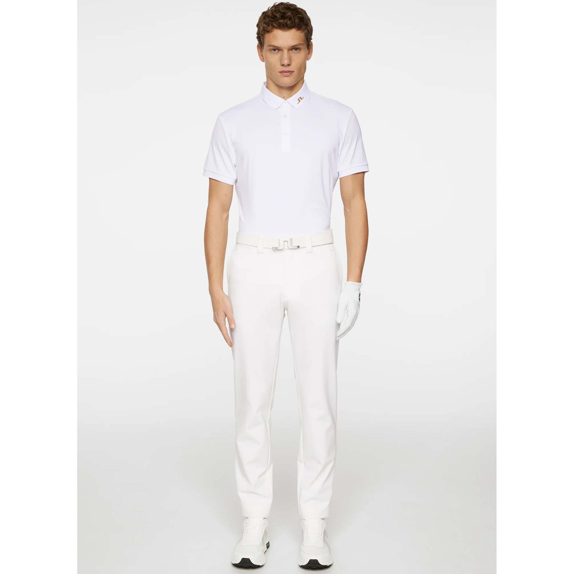 J.Lindeberg KV Polo Golf Shirt - White