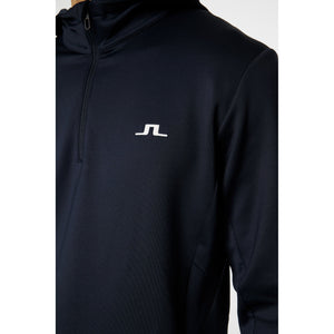 J.Lindeberg Aerial Quarter Zip Hoodie - JL Navy