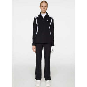 J.Lindeberg Women's Mae Quarter Zip Golf Mid-Layer - Black