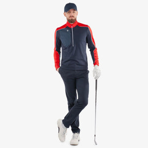 Galvin Green Dave Insulating 1/4 Zip Mid-Layer - Navy/Red