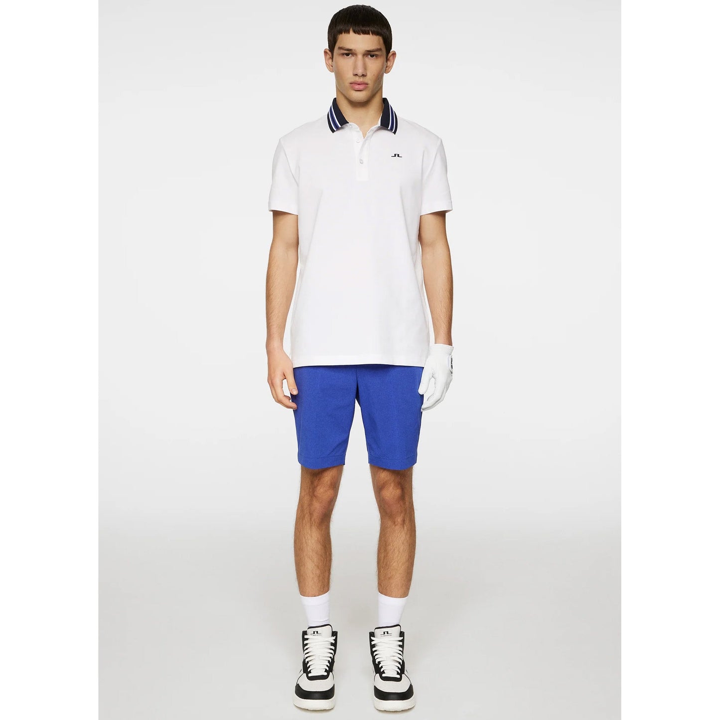 J.Lindeberg Bjorn Polo Golf Shirt - White
