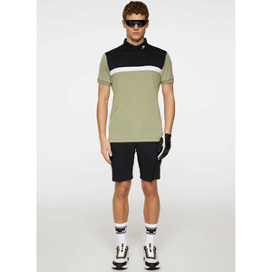 J.Lindeberg Jeff Reg Fit Golf Polo Shirt - Oil Green