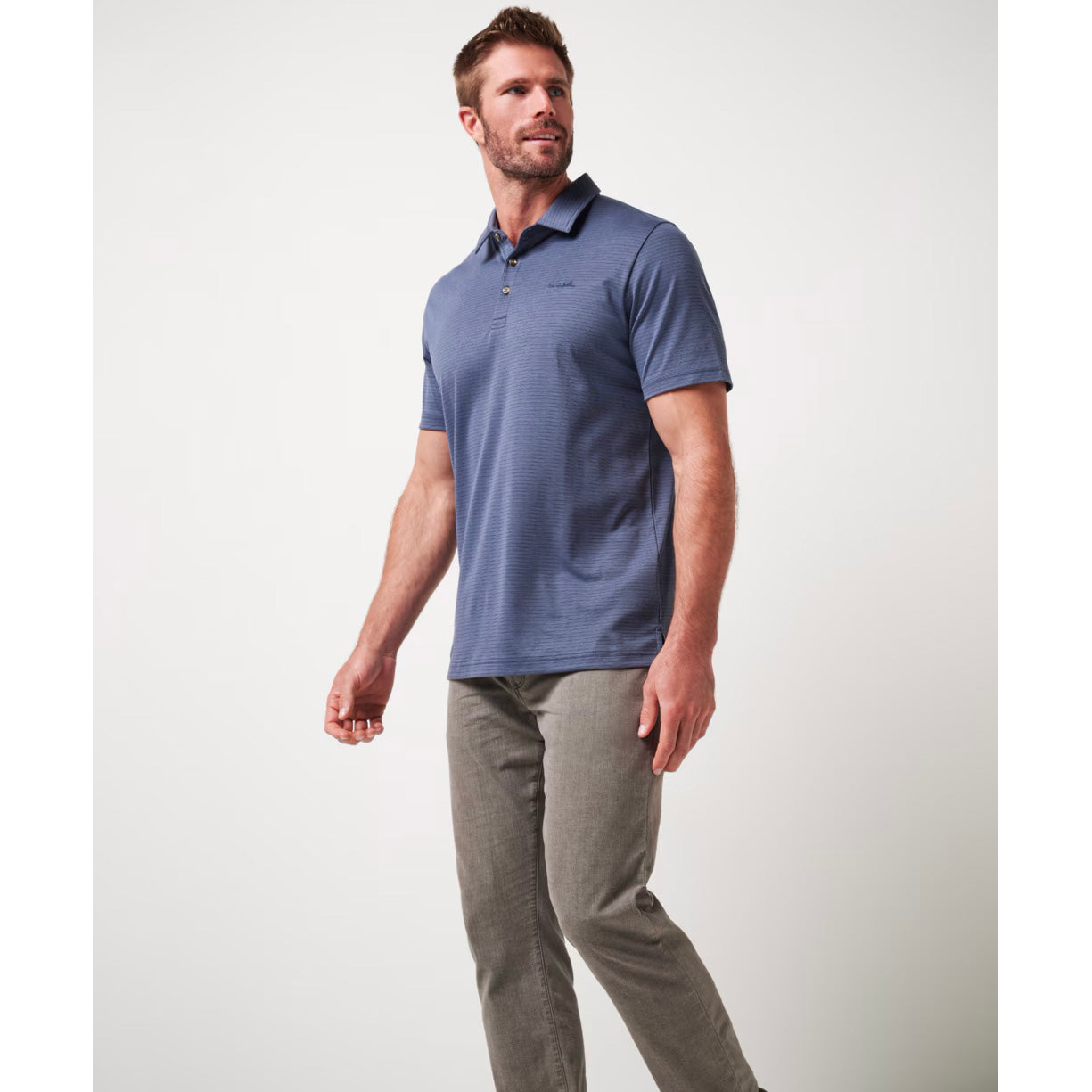 Travis Mathew The Zinna 2.0 Golf Shirt - Mood Indigo/Vintage Indigo