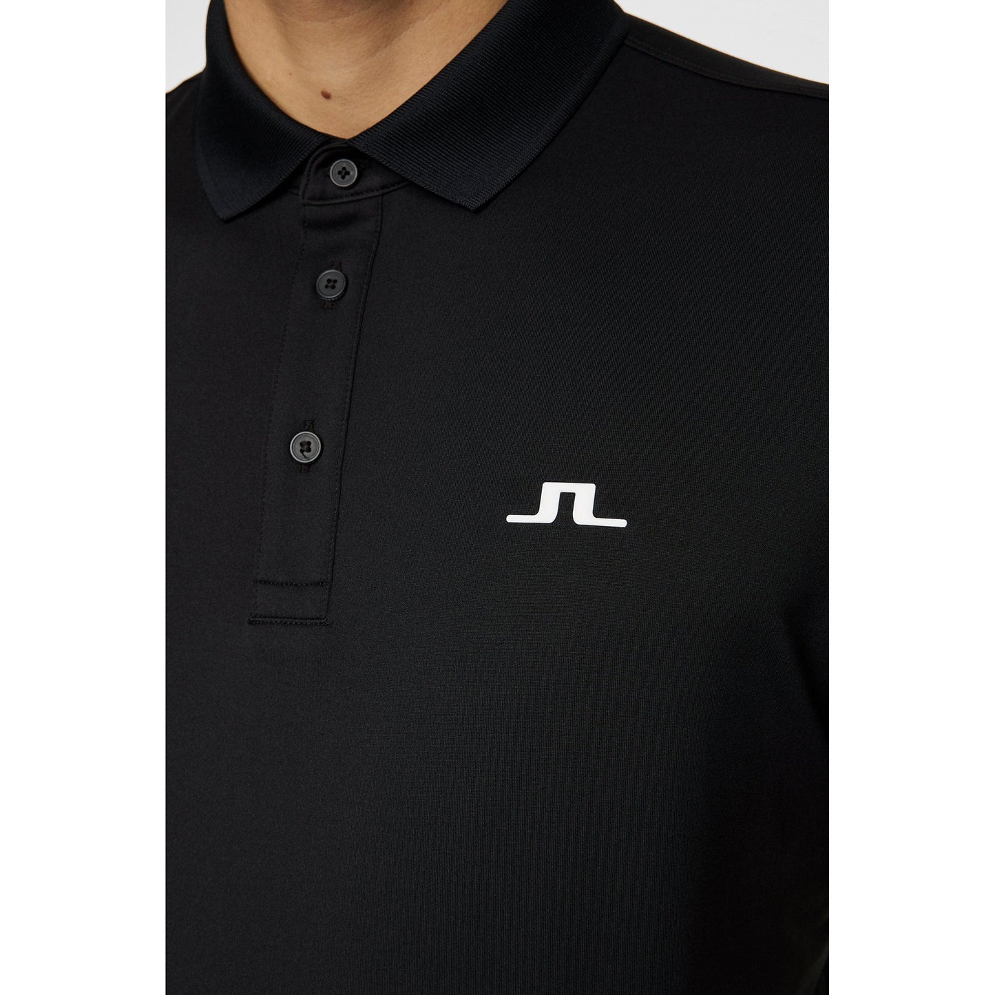 J.Lindeberg Bridge Polo Golf Shirt - Black