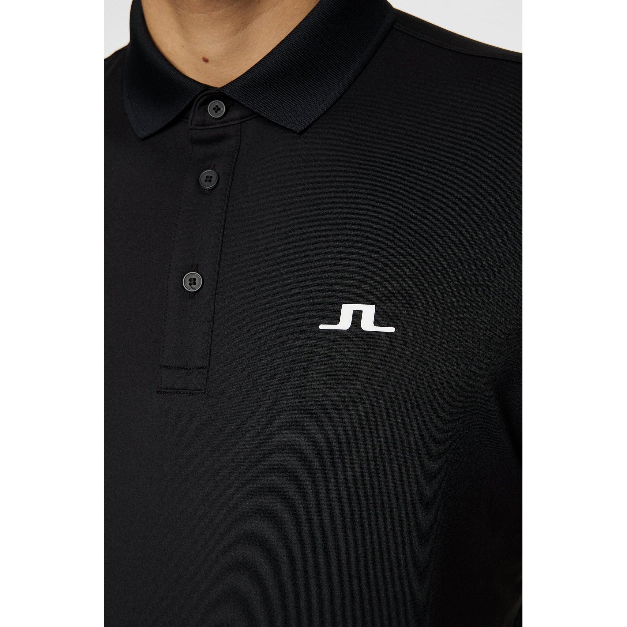 J.Lindeberg Bridge Polo Golf Shirt - Black