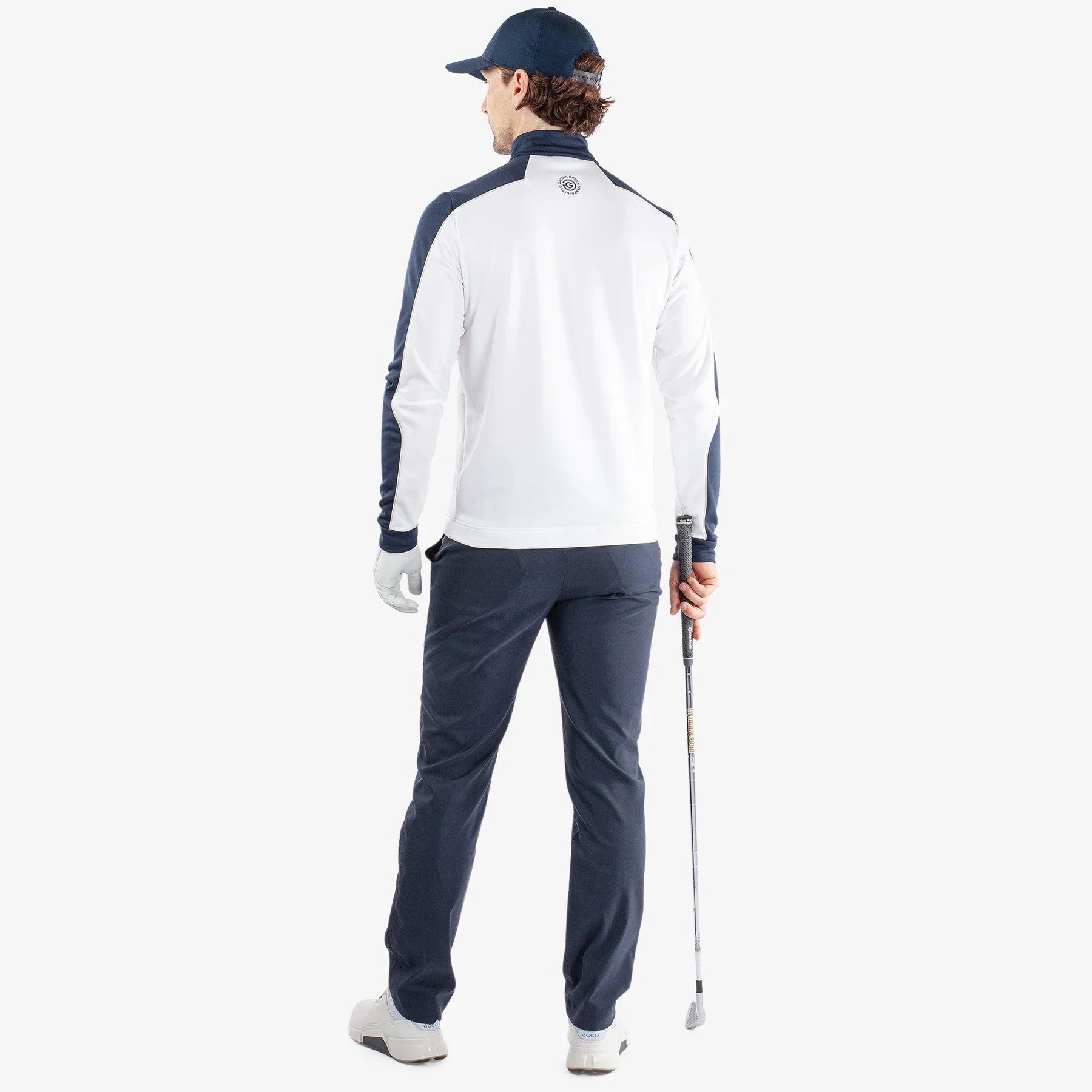 Galvin Green Dave Insulating 1/4 Zip Mid-Layer - White/Navy