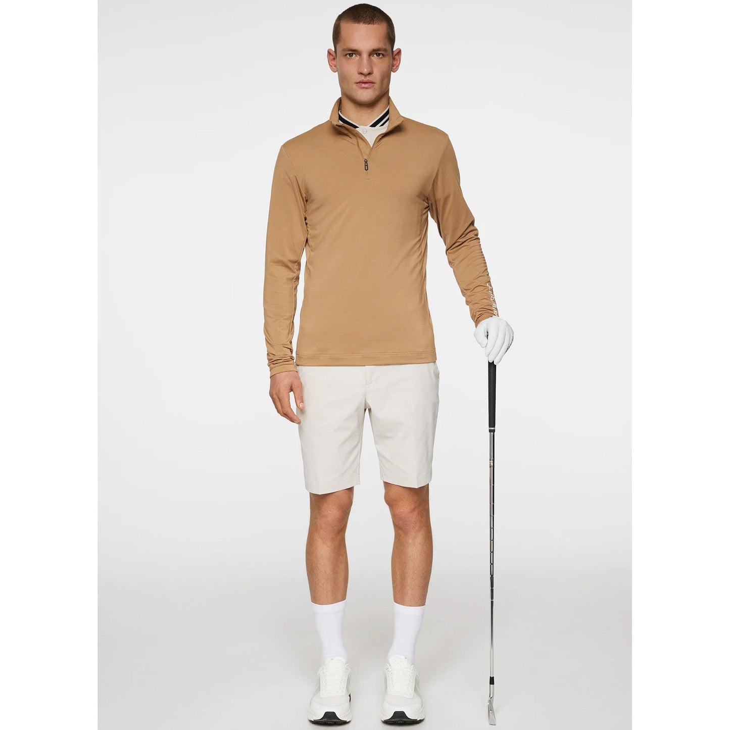 J.Lindeberg Tour Tech Mid-Layer - Tigers Eye