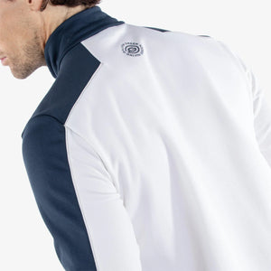 Galvin Green Dave Insulating 1/4 Zip Mid-Layer - White/Navy