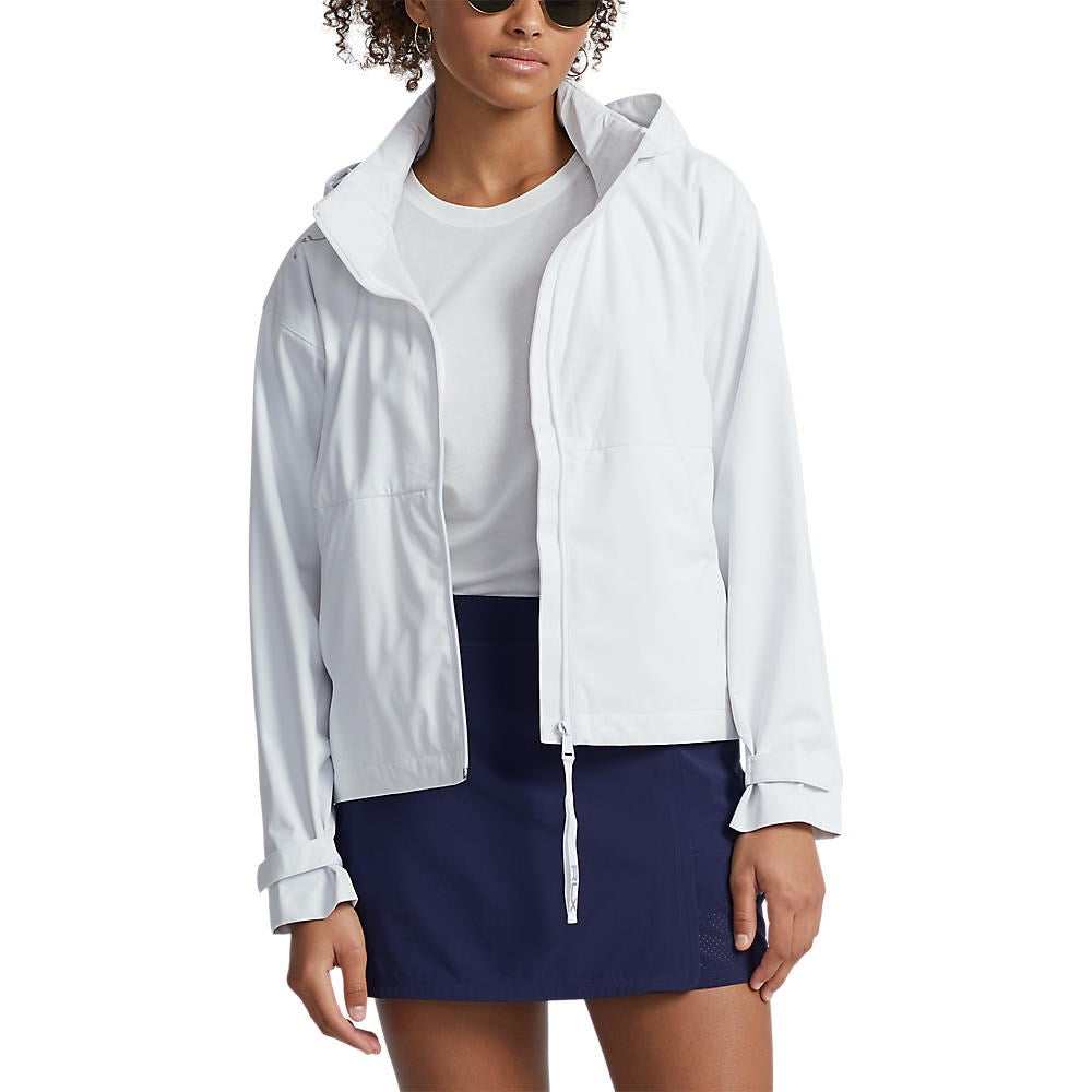 RLX Ralph Lauren Women's Water-Repellent Hooded Jacket - Pure White