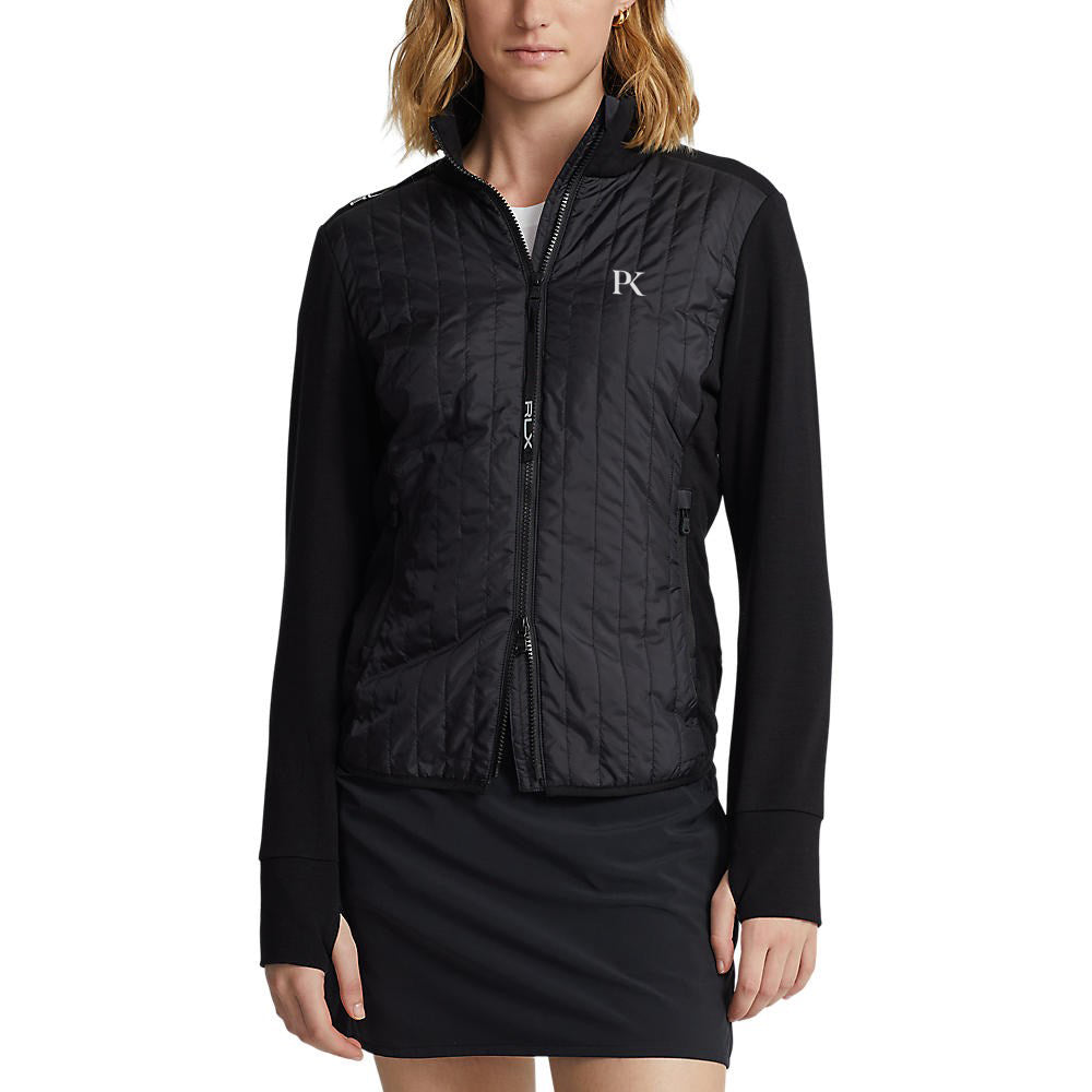 RLX Ralph Lauren Women's Hybrid Performance Full-Zip Jacket - Polo Black