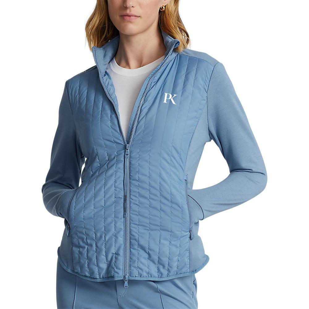 RLX Ralph Lauren Women's Hybrid Performance Full-Zip Jacket - Hatteras Blue