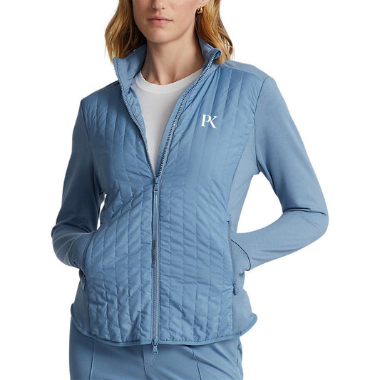 RLX Ralph Lauren Women's Hybrid Performance Full-Zip Jacket - Hatteras Blue