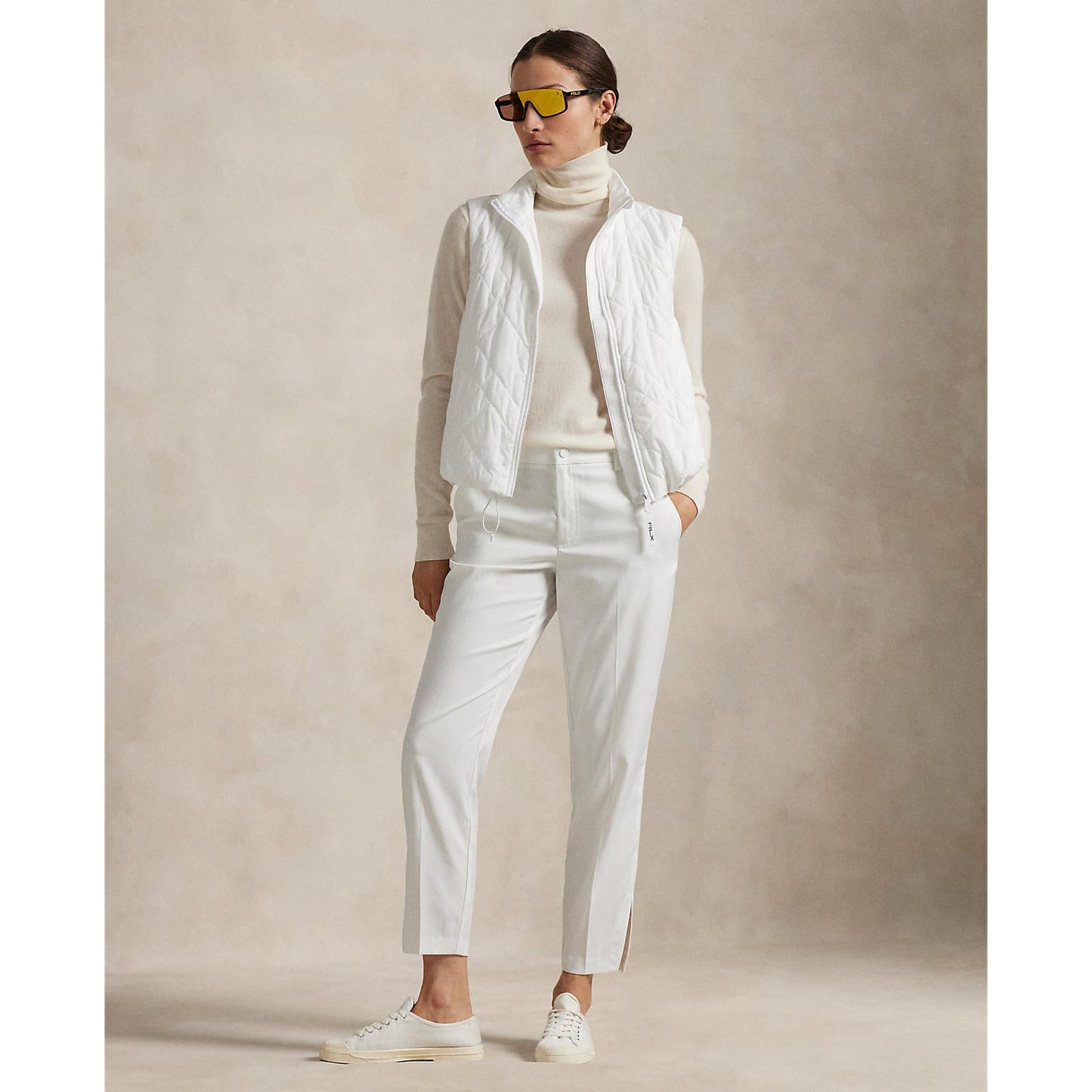 RLX Ralph Lauren Women's Stretch Twill 5 Pocket Golf Pants - Ceramic White