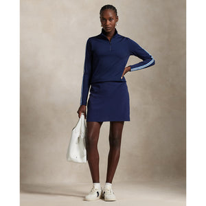 RLX Ralph Lauren Women's Power Stretch Full Zip Jacket - Refinded Navy/Summer Blue