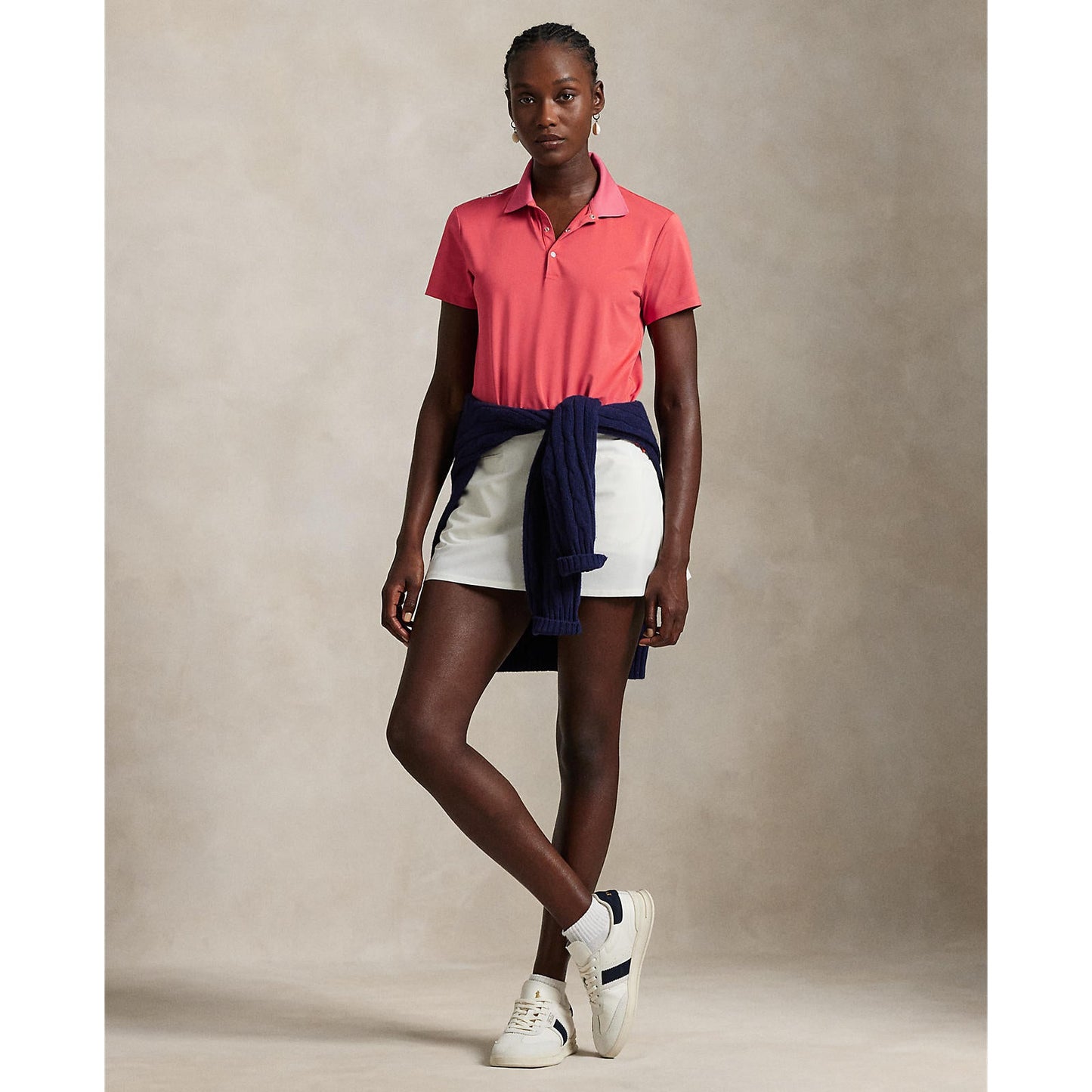 RLX Ralph Lauren Women's Tour Performance Golf Shirt - Red Sky