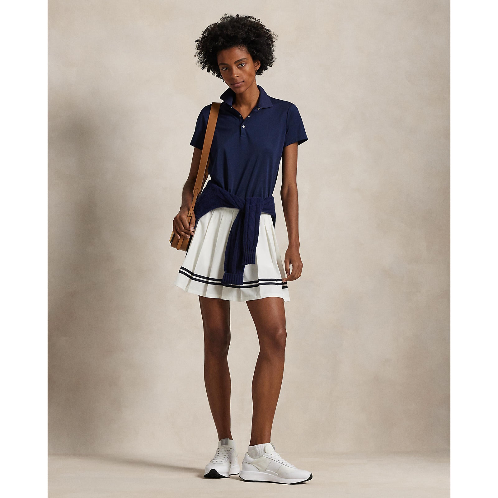 RLX Ralph Lauren Women's Tour Performance Golf Shirt - Navy