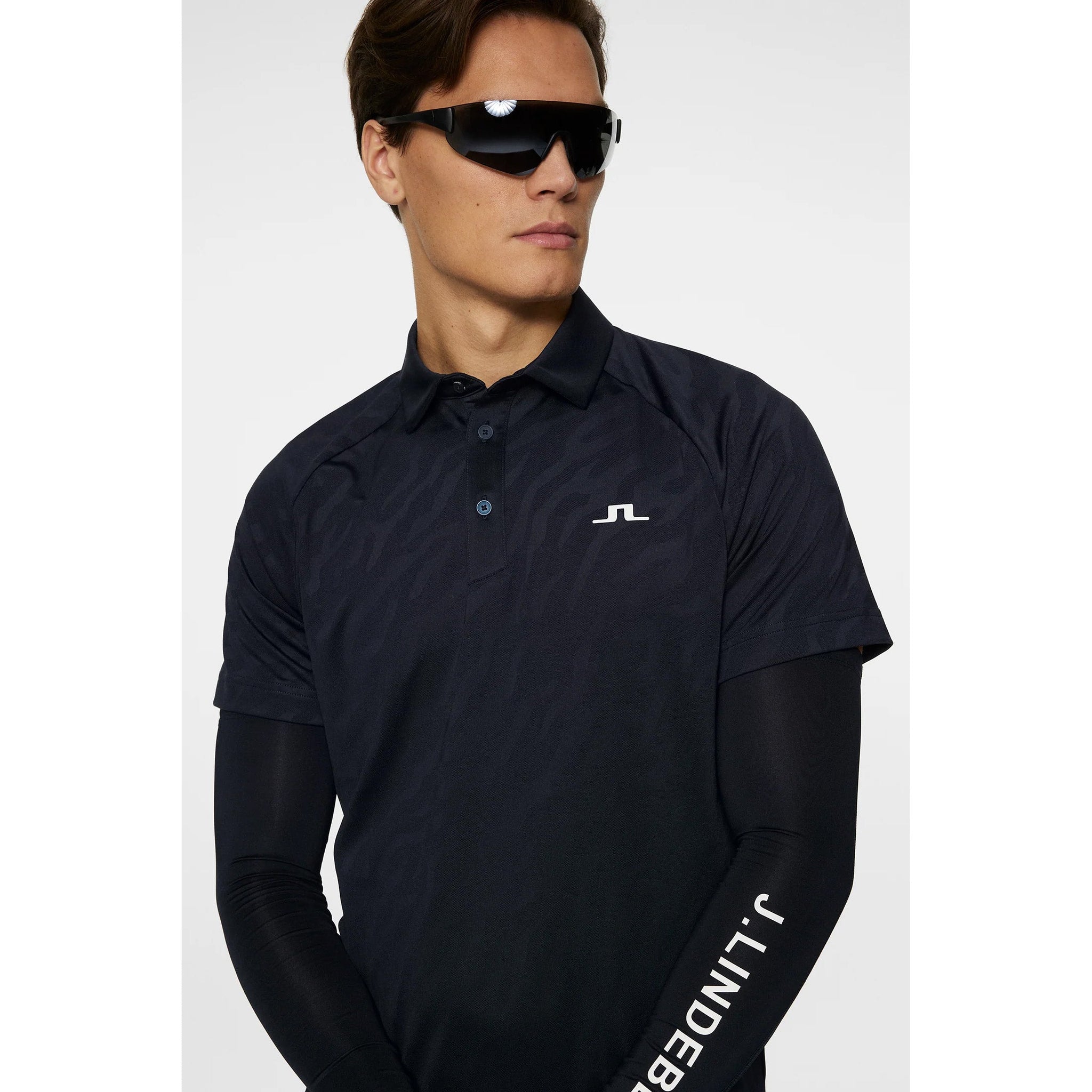 J.Lindeberg Wilhelm Polo Golf Shirt - JL Navy