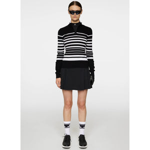J.Lindeberg Women's Cheryl Knitted Zip Sweater - Black