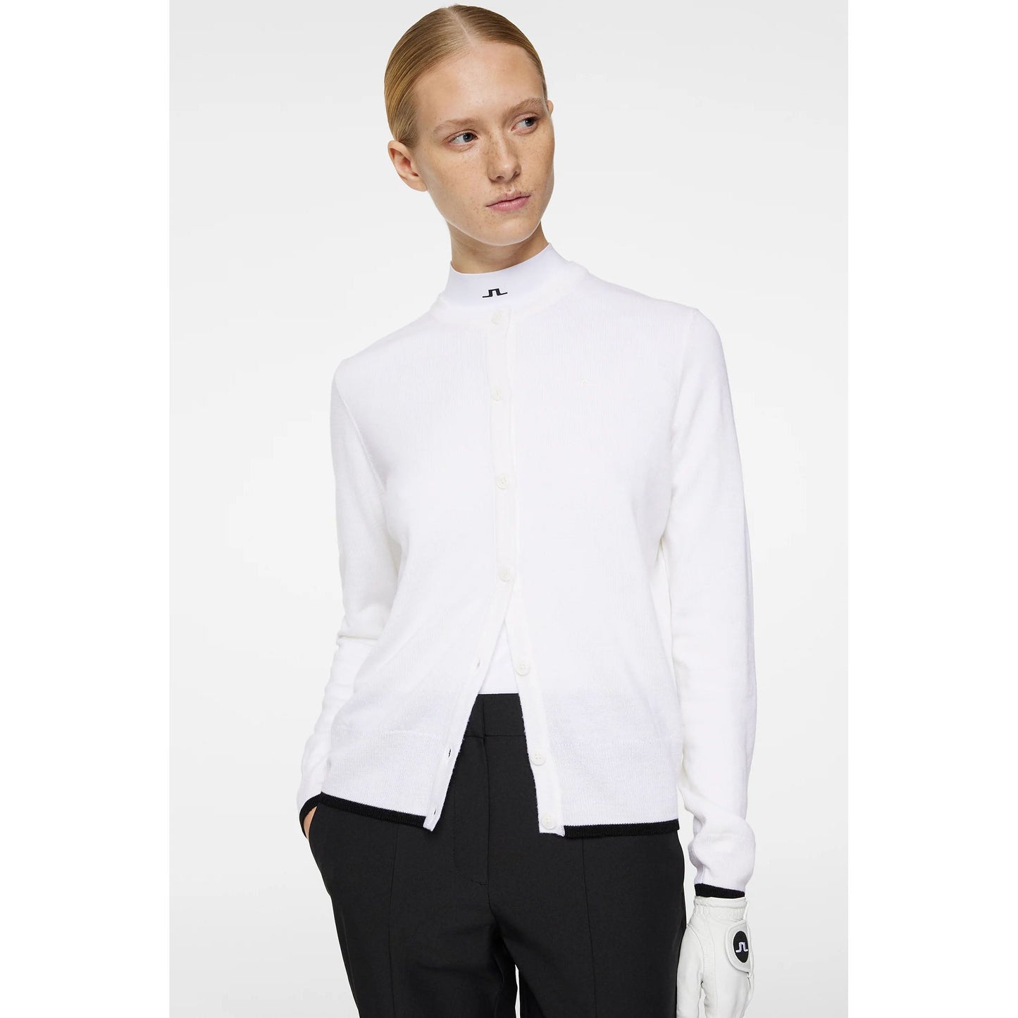 J.Lindeberg Women's Joanna Knitted Cardigan - White