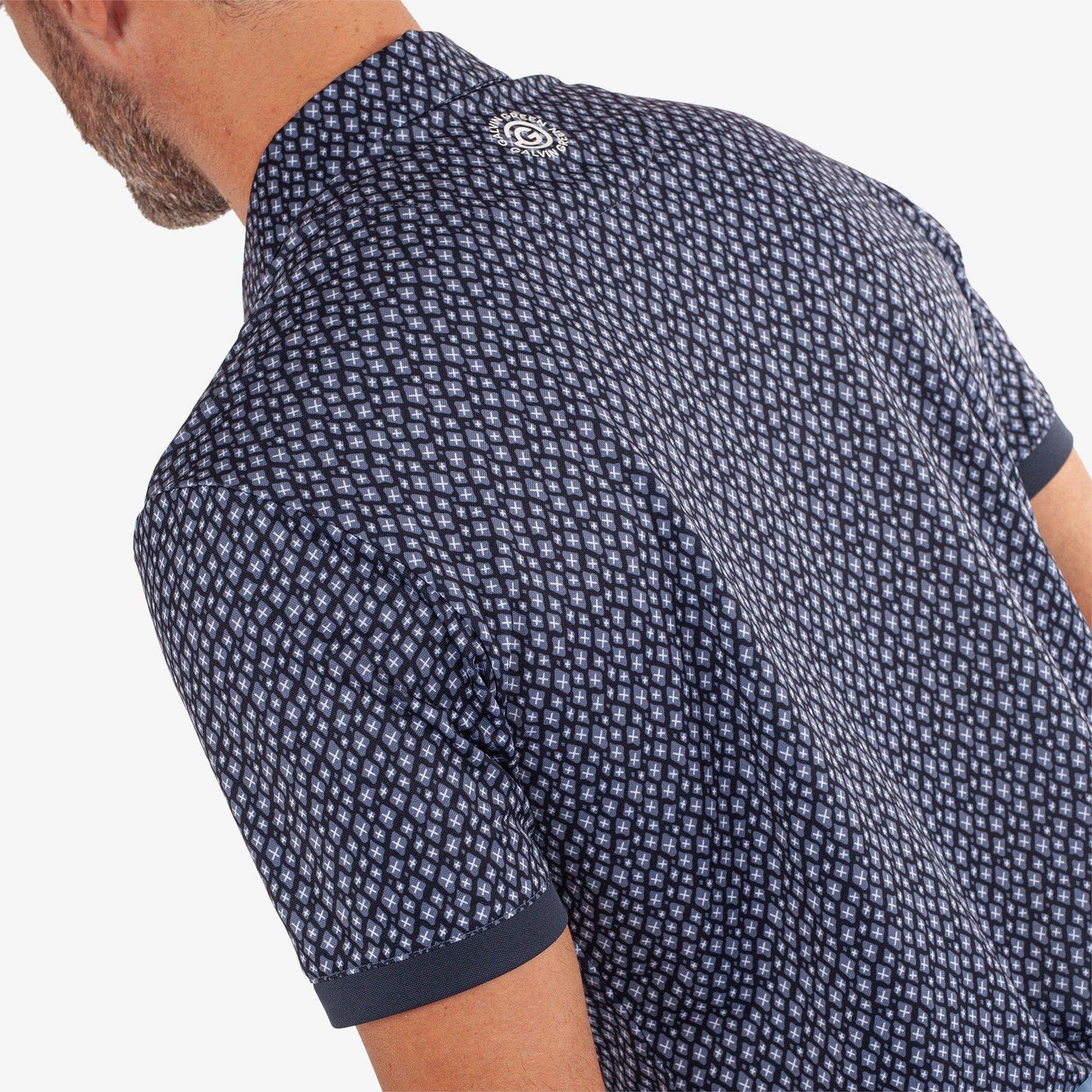 Galvin Green Manuel Golf Shirt - Navy/White