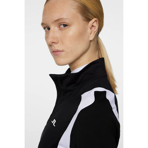 J.Lindeberg Women's Mae Quarter Zip Golf Mid-Layer - Black