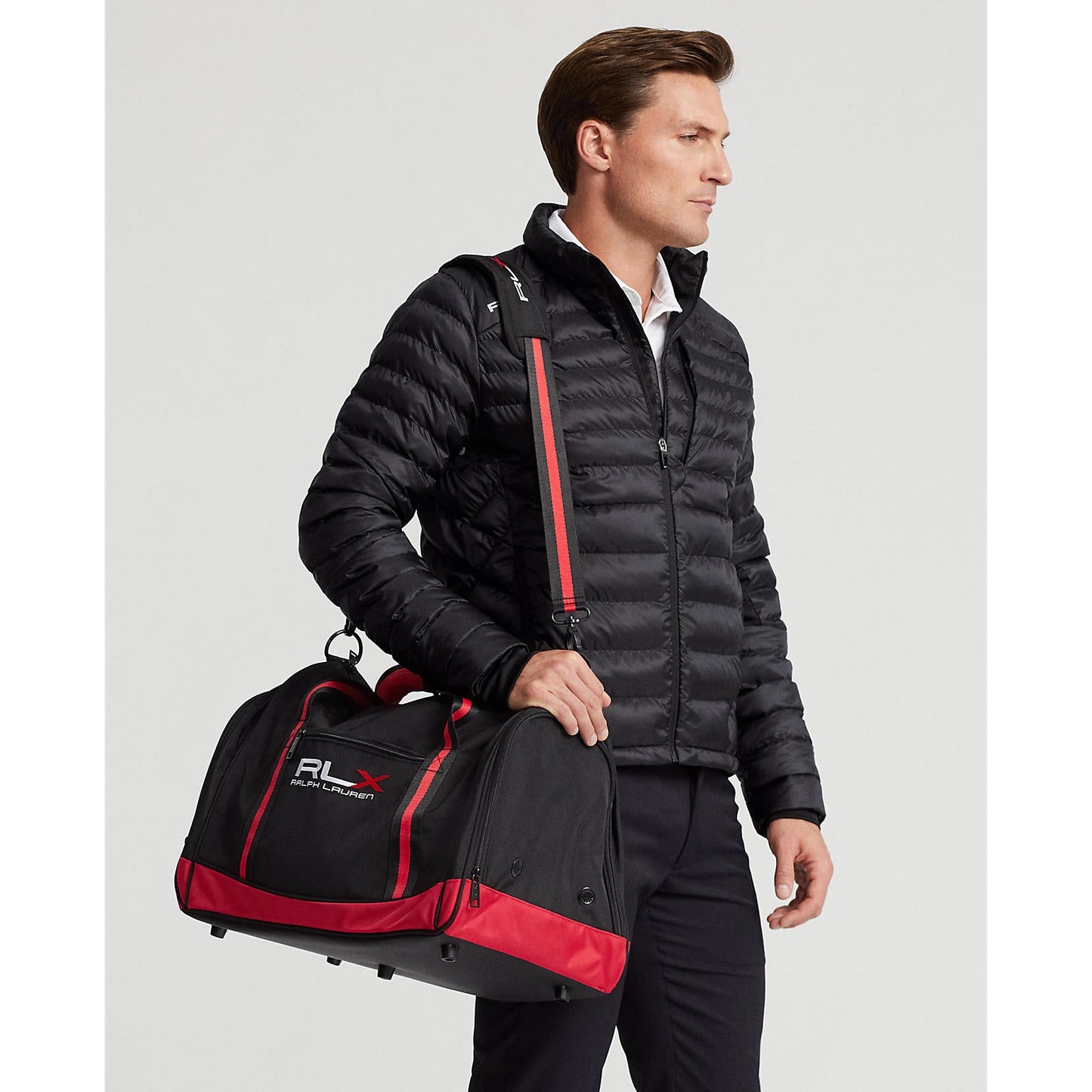 RLX Ralph Lauren Boston Golf Bag - Black/Red