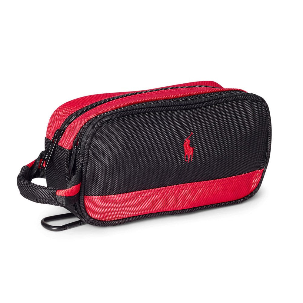 RLX Ralph Lauren Golf Pouch - Black/Red