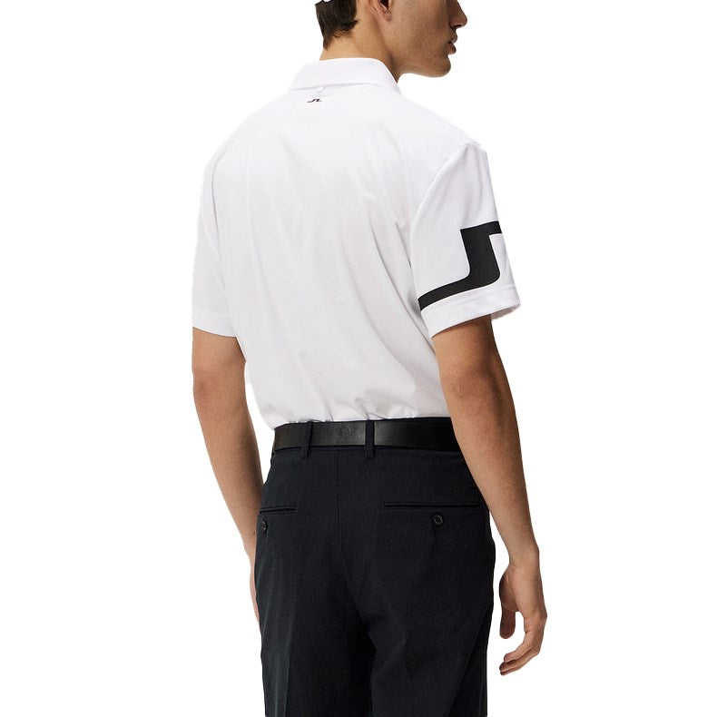 J.Lindeberg Heath Regular Fit Golf Polo Shirt - White