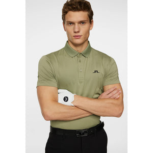 J.Lindeberg Bridge Polo Golf Shirt - Oil Green