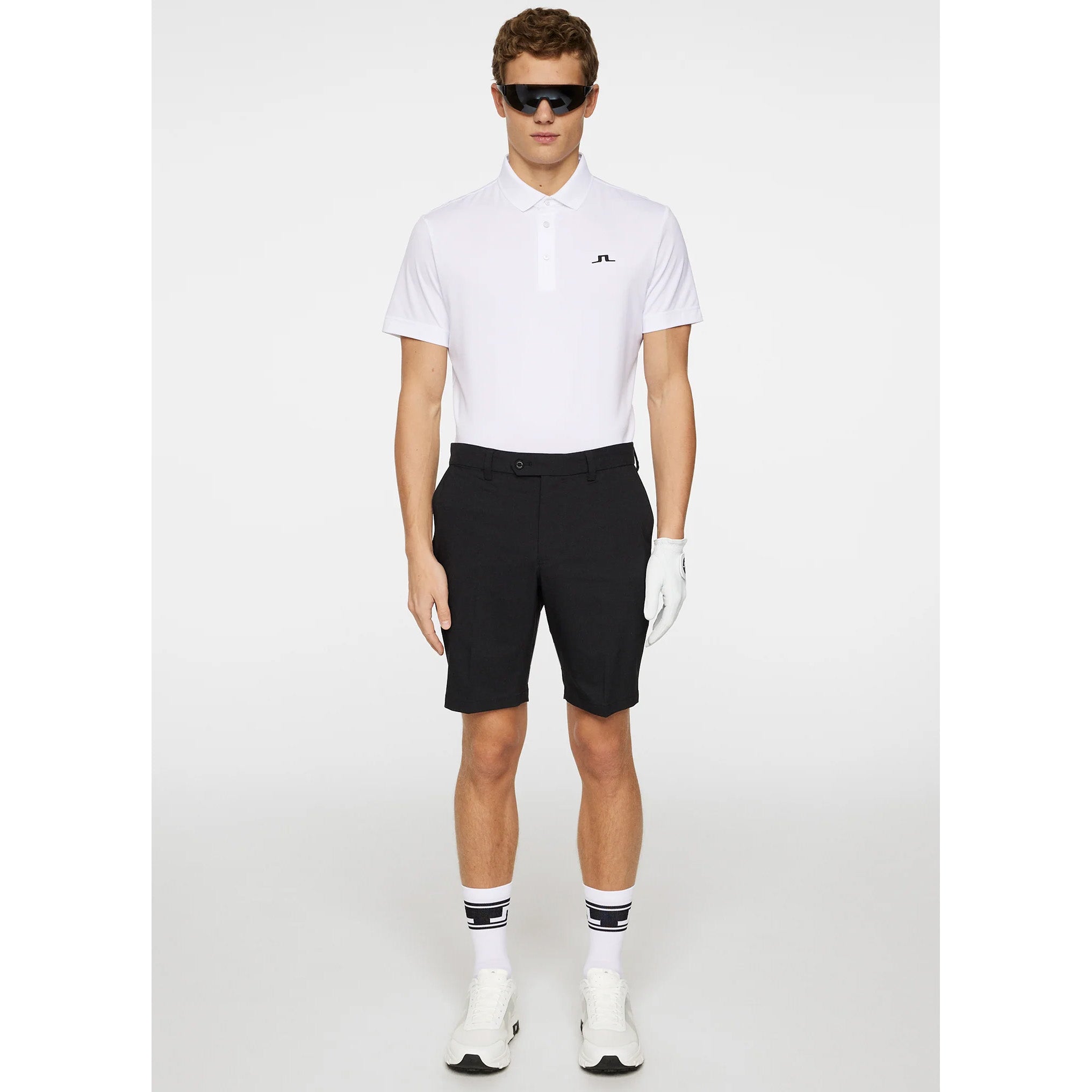J.Lindeberg Bridge Polo Golf Shirt - White