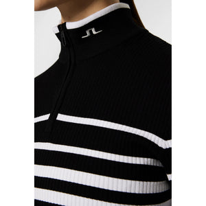 J.Lindeberg Women's Cheryl Knitted Zip Sweater - Black