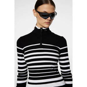 J.Lindeberg Women's Cheryl Knitted Zip Sweater - Black