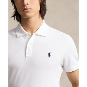 Polo Performance Ralph Lauren Cotton Pique Golf Polo Shirt - Pure White/ Navy