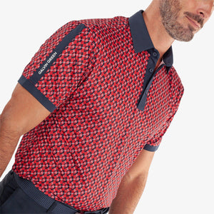 Galvin Green Maxwell Golf Shirt - Red/Nay