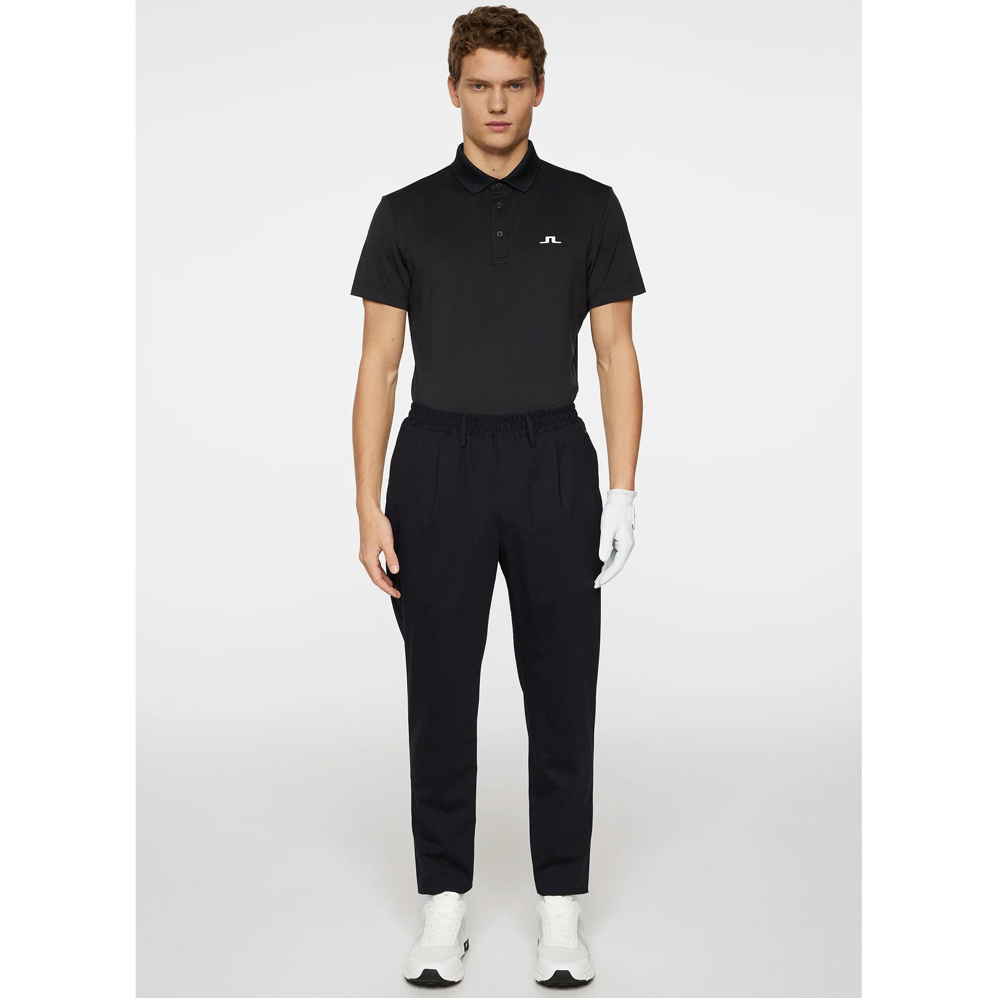 J.Lindeberg Bridge Polo Golf Shirt - Black