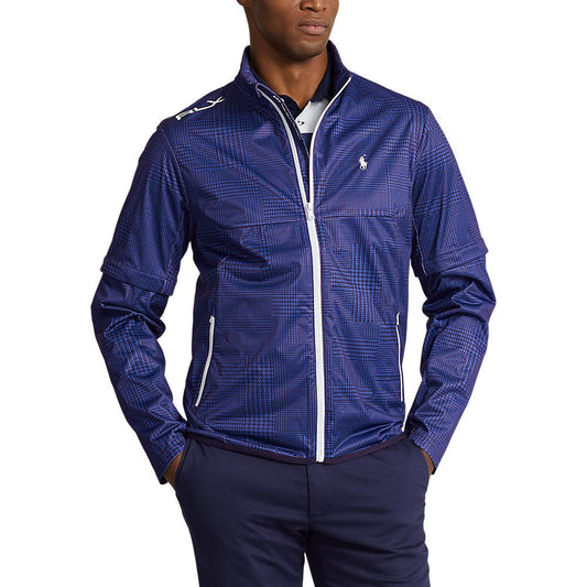 RLX Ralph Lauren Stratus Plaid Full Zip Jacket - French Navy Glen Plaid