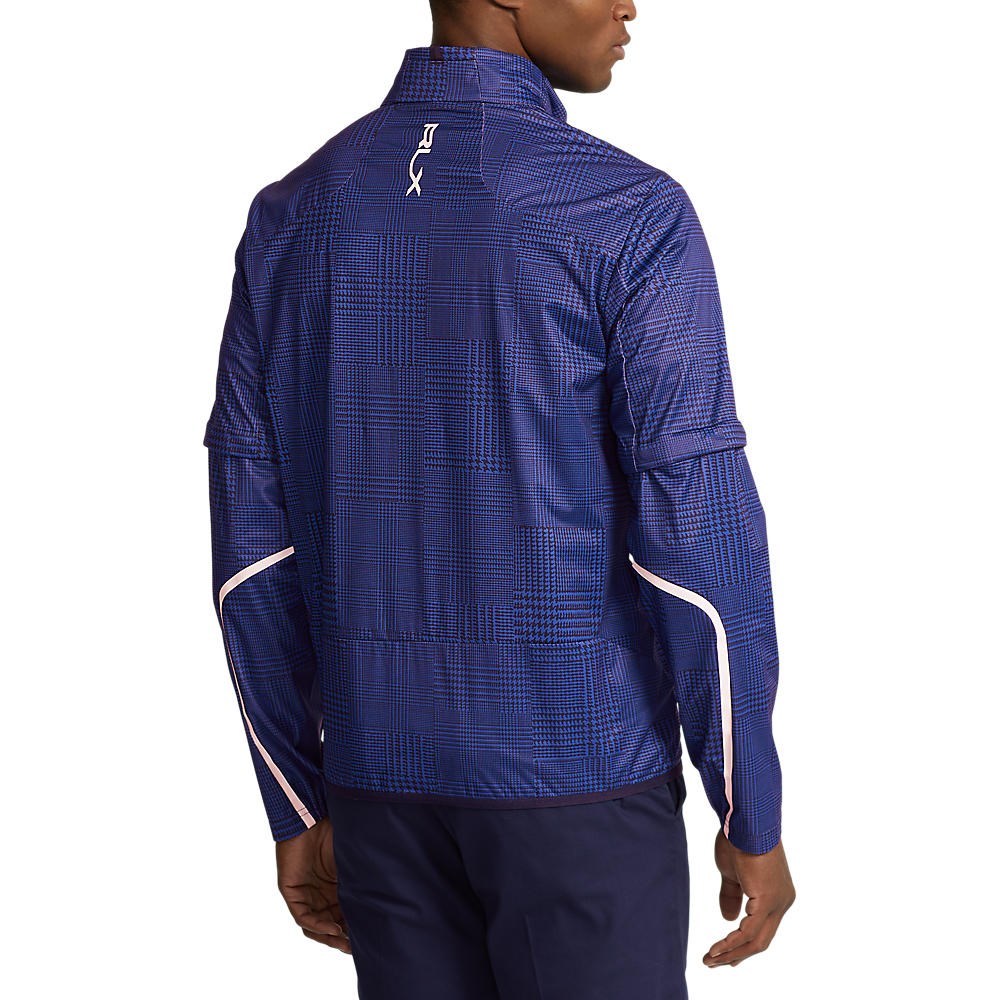 RLX Ralph Lauren Stratus Plaid Full Zip Jacket - French Navy Glen Plaid