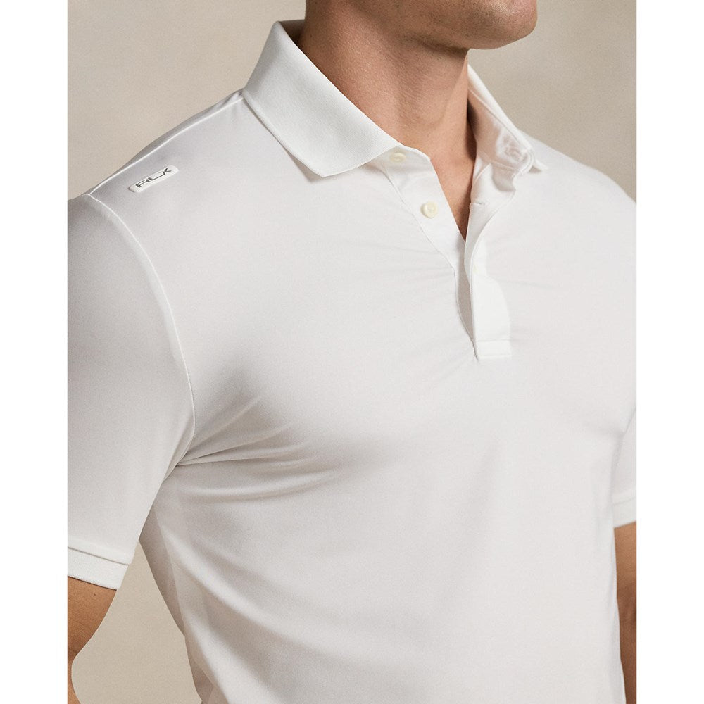 RLX Ralph Lauren Lightweight Airflow Jersey Golf Polo Shirt - Ceramic White