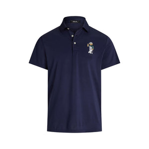 RLX Ralph Lauren Polo Bear Airtech Pique Golf Polo Shirt - Refined Navy