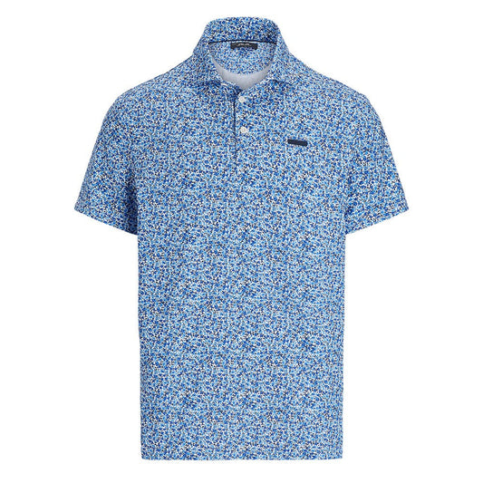 RLX Ralph Lauren Printed Lightweight Airflow Golf Polo Shirt - Savanna Floral Refined Navy Multi